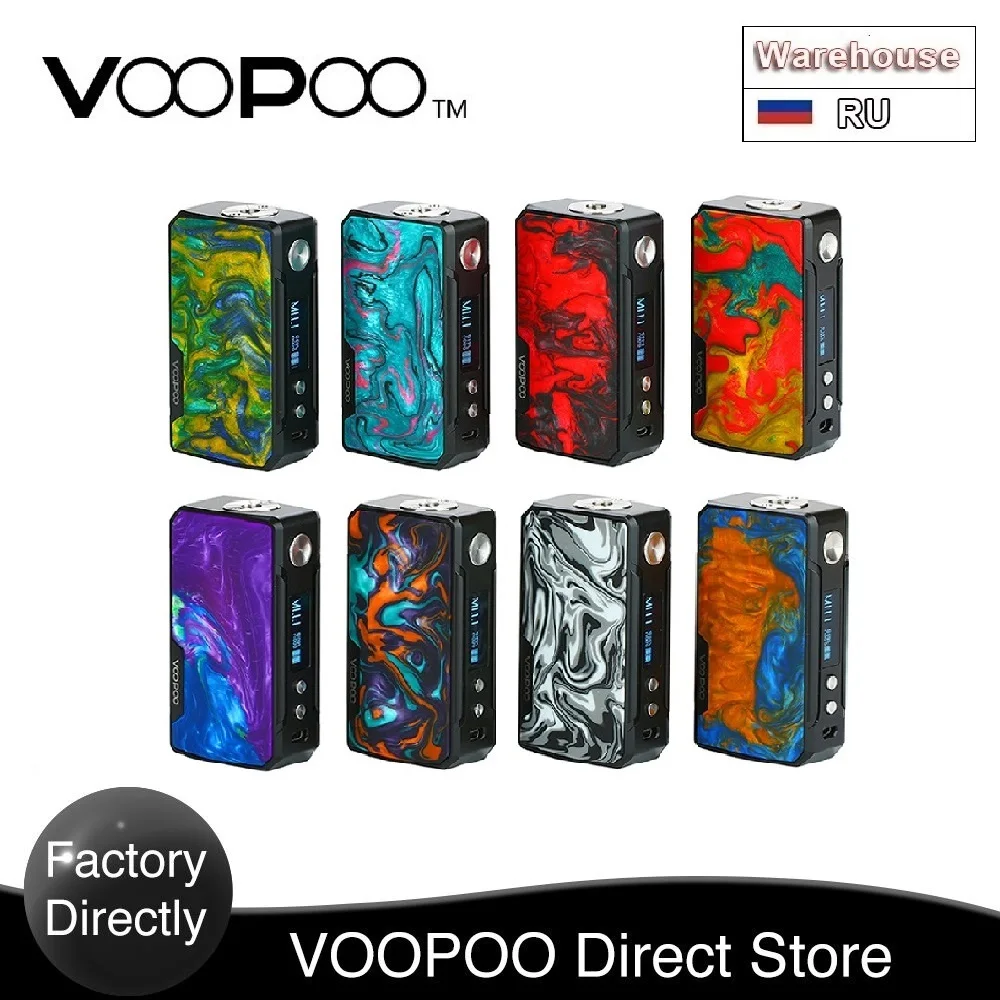 Оригинальный бокс-мод VOOPOO DRAG 2 177 Вт с чипом GENE.FIT и OLED дисплеем питание от двух