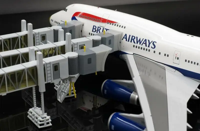 1:200 аэропорт пассажирский посадочный мост один/двухканальный Airbus A380 B747 модель широкий узкий корпус самолет игрушка сувенир