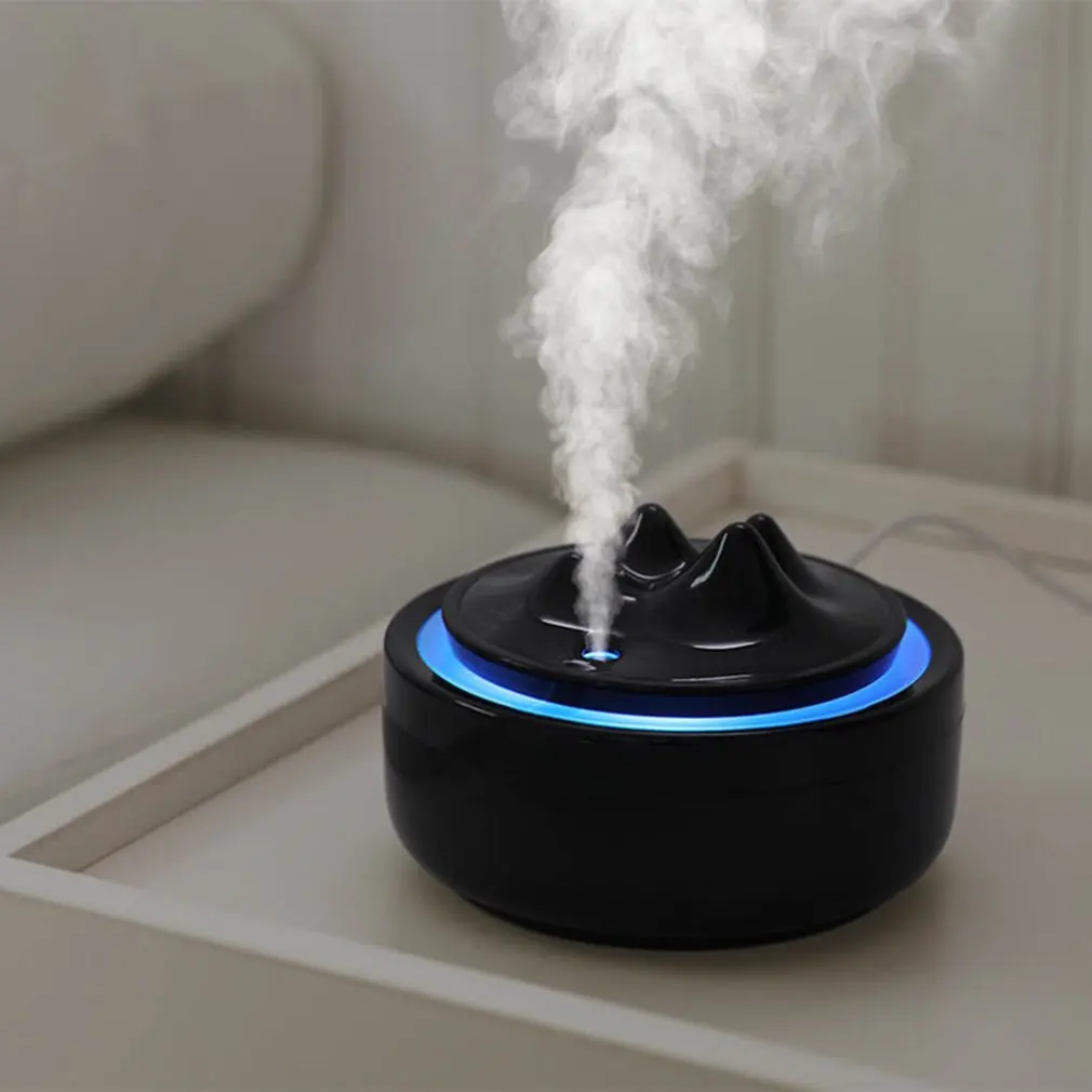Usb Mountain Humidifier Mini Home Air Purifier Spray Aromatherapy Spray Portable Universal Spray Table Colorful Light