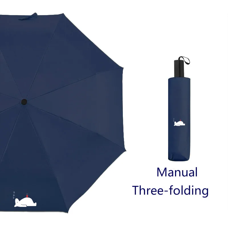 Bear Three-folding 5 фолдин Мини карманный зонтик защита от солнца Дождь Зонтик Мода Женский подарок девушки анти-УФ водонепроницаемый портативный зонт для путешествий - Цвет: Bear Three-folding