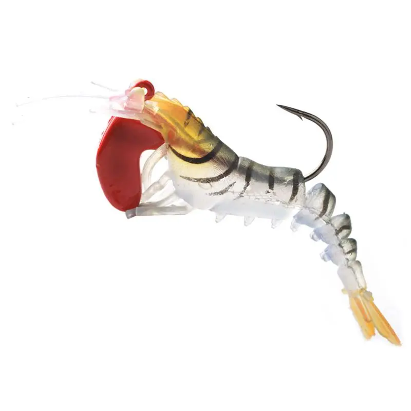 

1Pcs Soft Shrimp Fishing Lures Artificial Shrimp Baits 7g/5cm Soft Lure Bionic Bait With Lead Weight And Hook