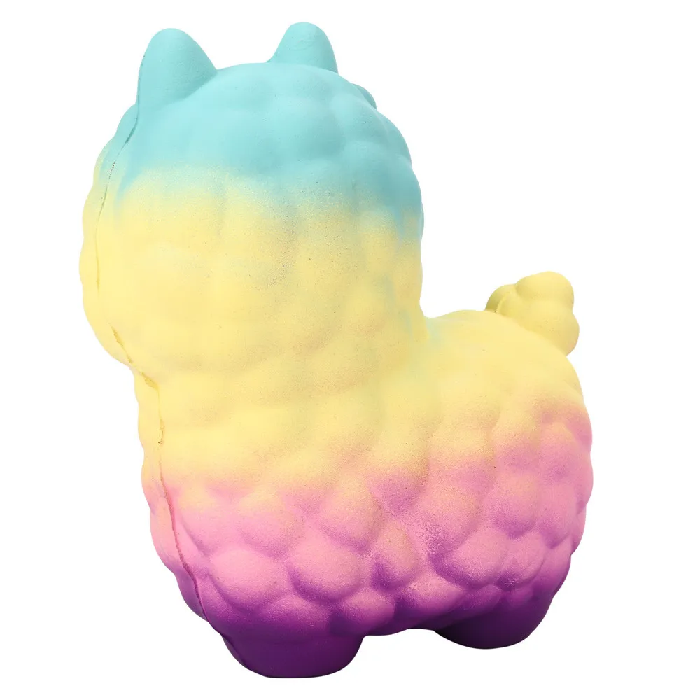 Jumbo Sheep игрушки для снятия стресса Милая симуляция альпаки Kawaii мягкие супер медленно растущие ароматизированные забавные игрушки для животных