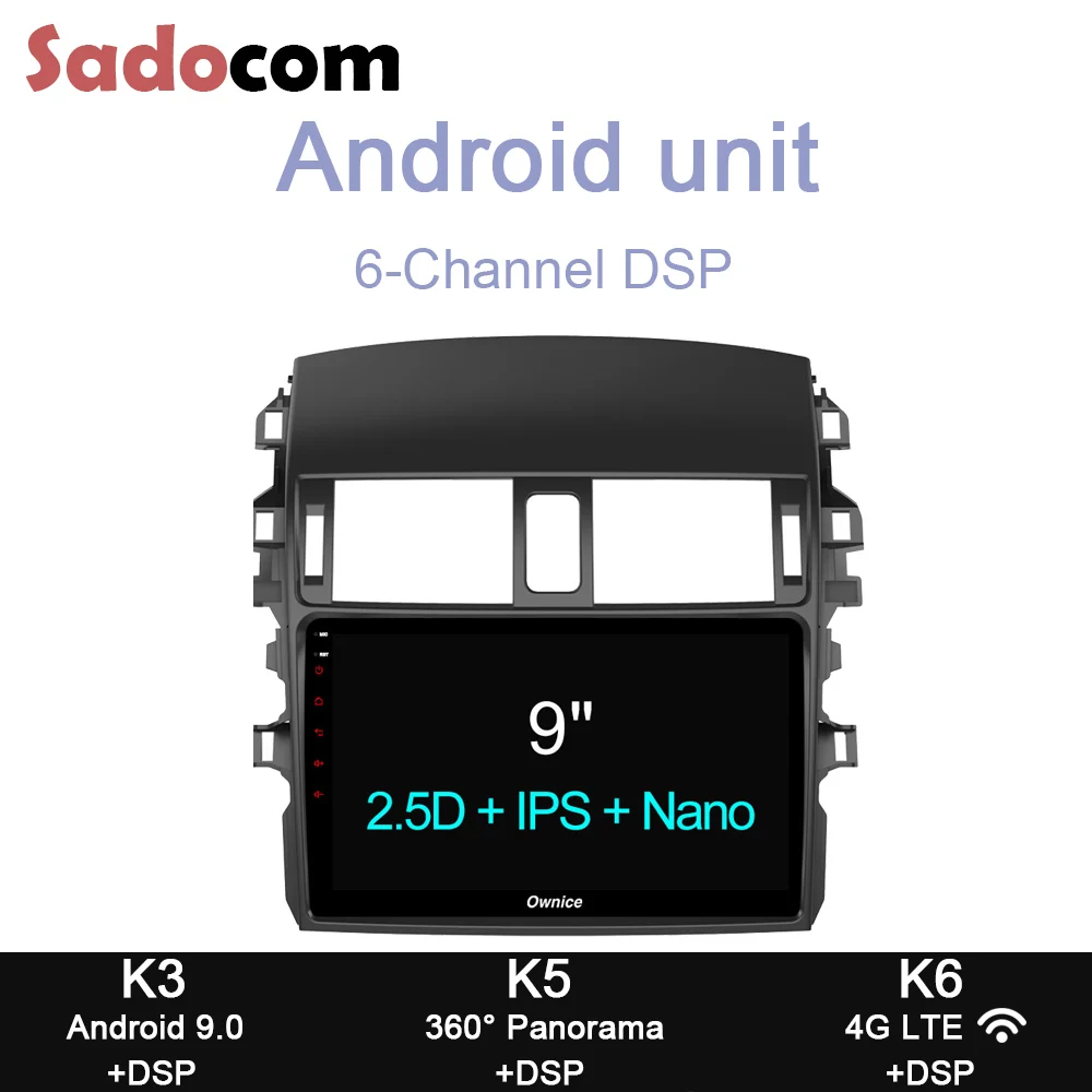 DSP " 64G+ 4GB ram автомобильный dvd-плеер gps карта 4G LTE wifi радио OBD2 TPMS tv Android 8,1 для Toyota Corolla 2009 2010 2011 2012 2013