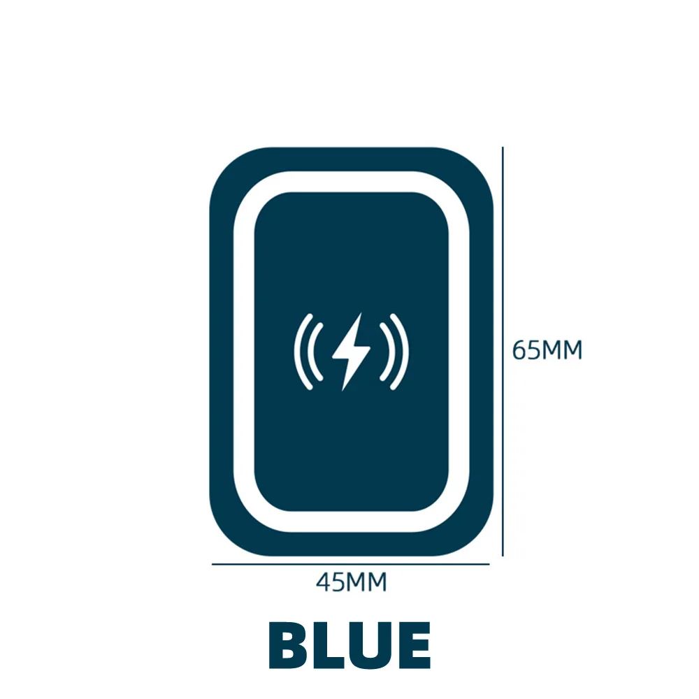 Sleek Metal Plate for Magnetic Car Mounts - Wireless Charging Compatible