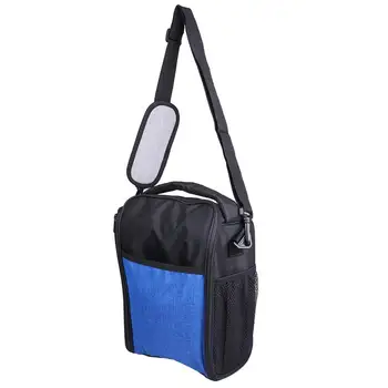 

Oxford Fabric Wine Carrier Tote Insulated Food Storage Bag Lunch Box Bento Box Bag Cross Body Student Lunch Bag