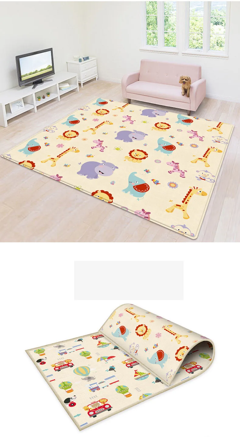 180*150cm Foldable Cartoon Baby Play Mat Xpe Puzzle Children's Mat Baby Climbing Pad Kids Rug Baby Games 180*150cm Foldable Mats