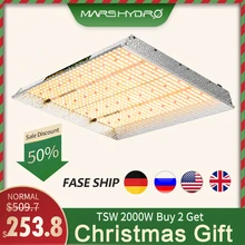 Mars Hydro TSW 2000 Вт Светодиодный светильник для выращивания, полный спектр, для комнатных растений, гидропонная система, светодиодный светильник для выращивания s, светильник для выращивания s, панель