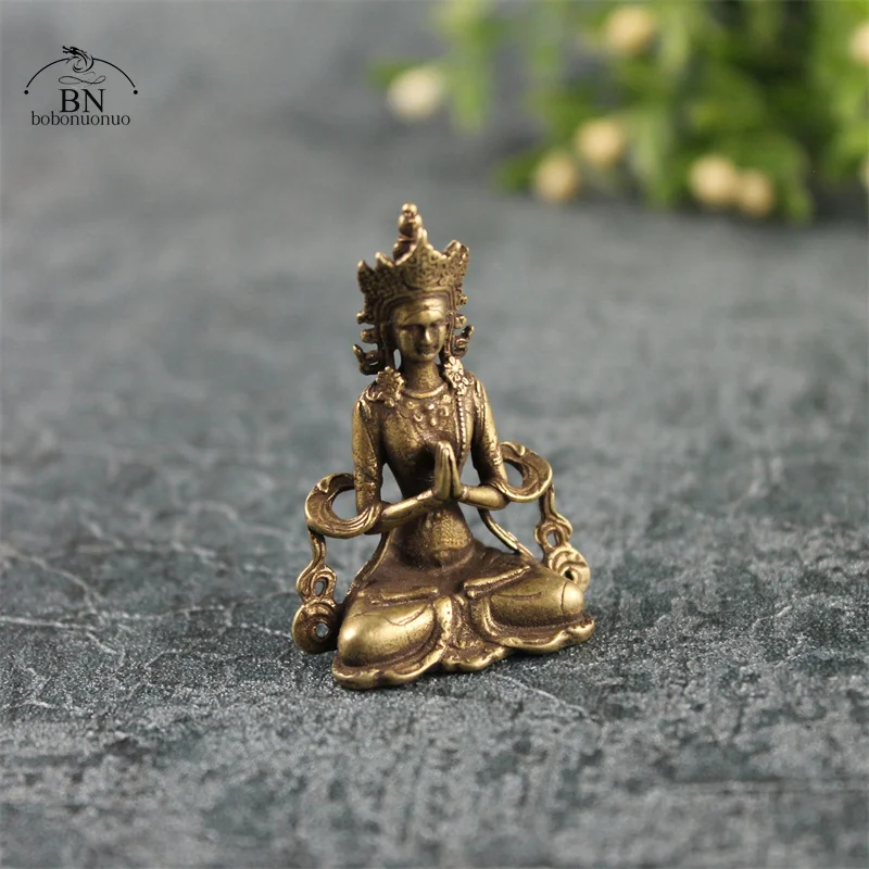 白馬　置物　ドイツ製　ECHT ALTMANN Antique Copper Thailand Guanyin Buddha Statue Home