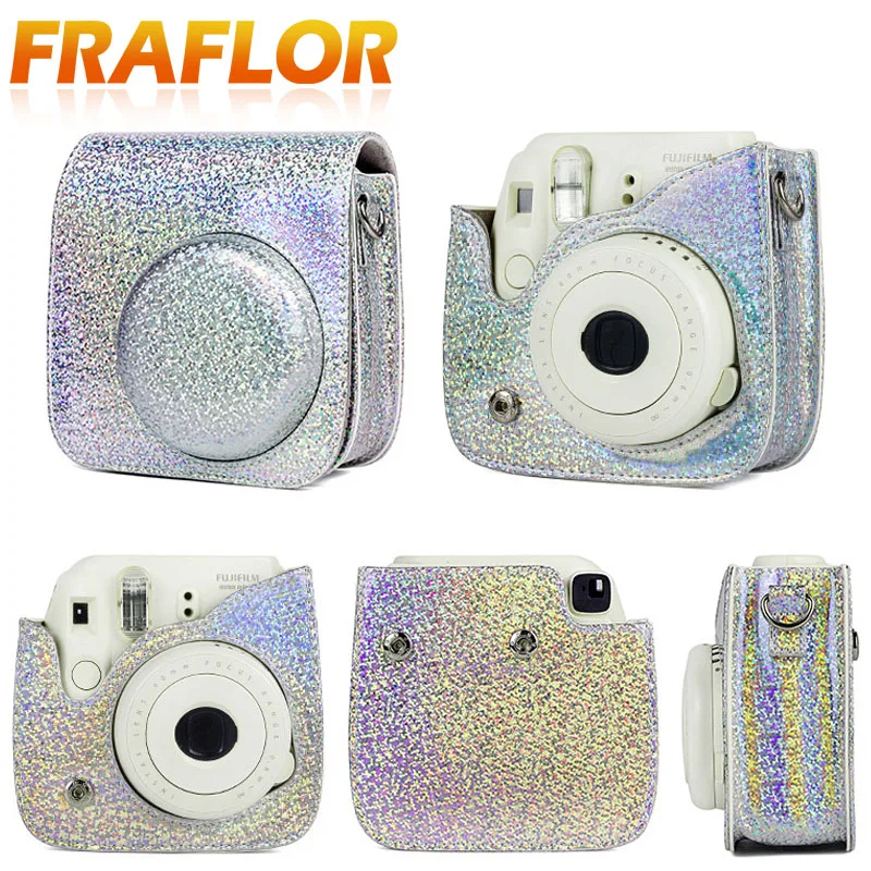 Защитный чехол для Polaroid Fujifilm Instax camera Mini 8/8+/9 кристальная блестящая камера волшебное цветное лазерное хранение сумка