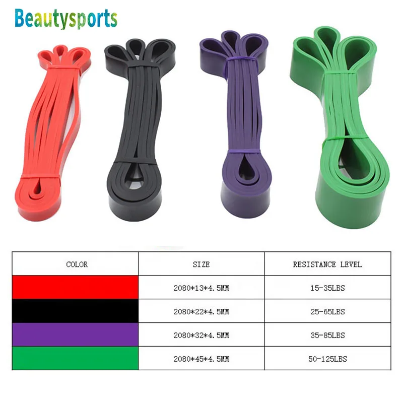 

2080mm Pull Up Fitness Power Band Gym Equipment Resistance Rubber Band Expander Elastic Muscles Crossfit Workout Exercises