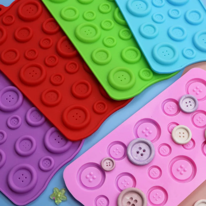 

spot prices wholesale of multi - dimension rubber buttons chocolate mode of biscuits mold