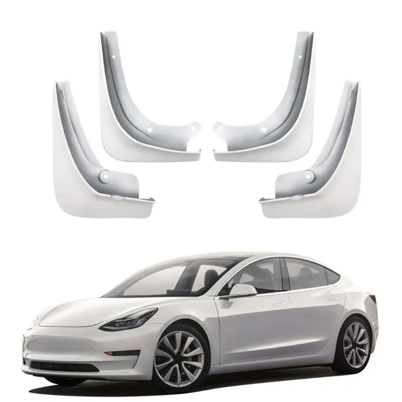 4 шт. брызговики брызговик крыло с крепежным винтом для Tesla модель 3