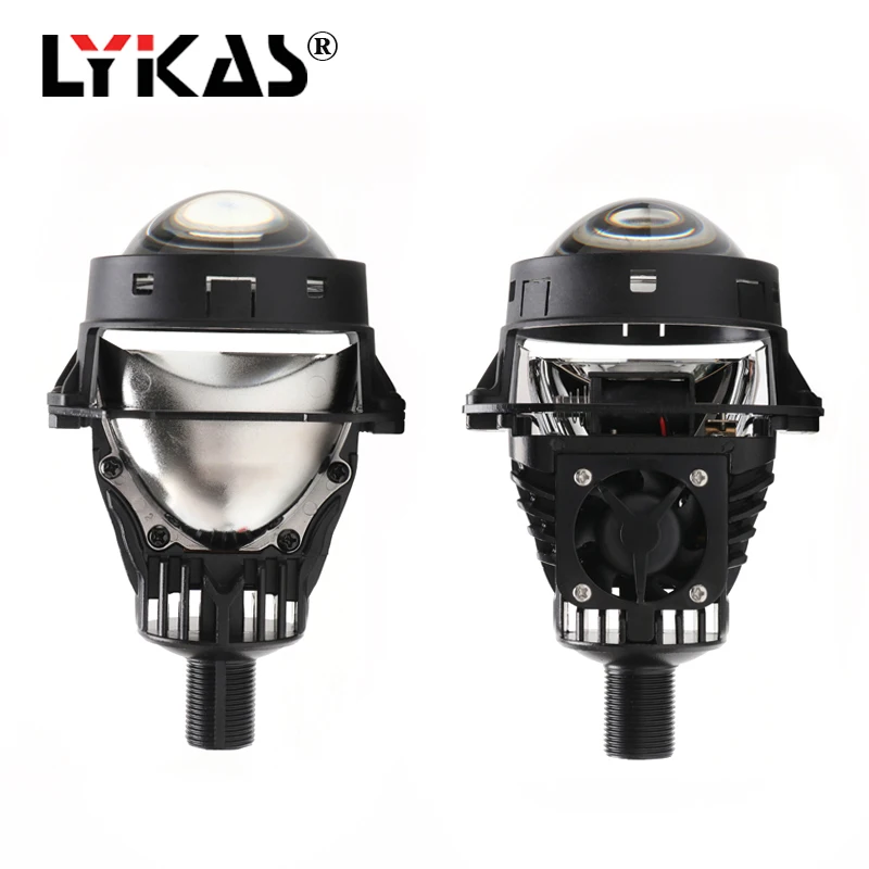 LYKAS 35 Вт Bi Led 3 0 линзы прожекторного типа модернизированная фара для H4 H7 H11 9005