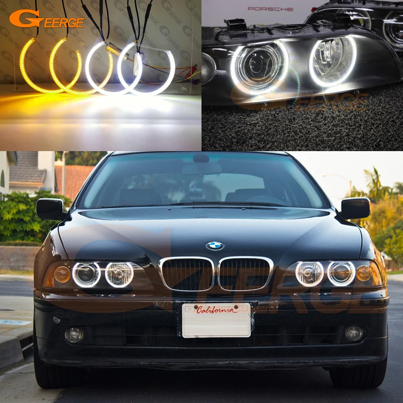 

Ultra bright Dual Color Switchback led angel eyes drl turn signal For BMW E39 540i 530i 528i 525i 523i M5 2000-2004 facelift