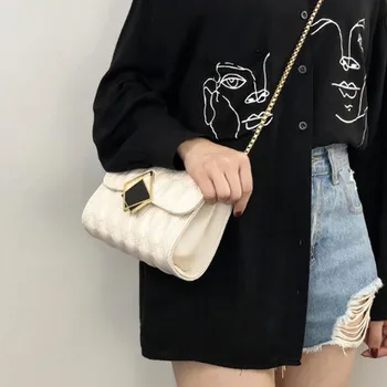 

On the New Mini Bag Female 2020 New Style Western Style Square Sling Bag Fashion Rhombus Chain Shoulder/Crossbody Bag