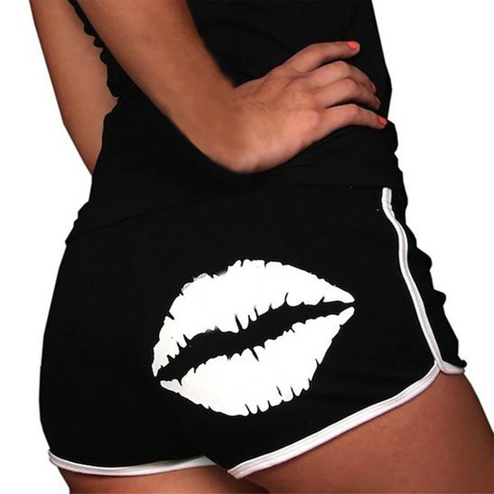 

Women Jogging Summer Fashion Print Running Soft Hot Gym Casual Sports Shorts Fitness Beach Stretchy Slim