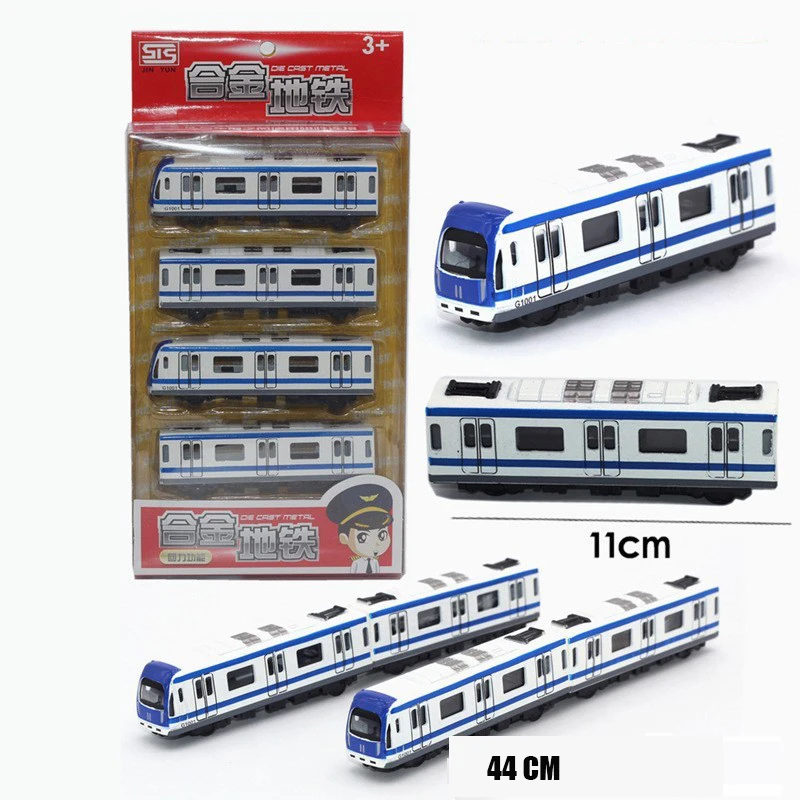 

1:32 Alloy Diecast Simulation Cars High-speed Rail Train Model Toy Set Miniature Subway Vehicles Metal Toys for Boy Kids Gift