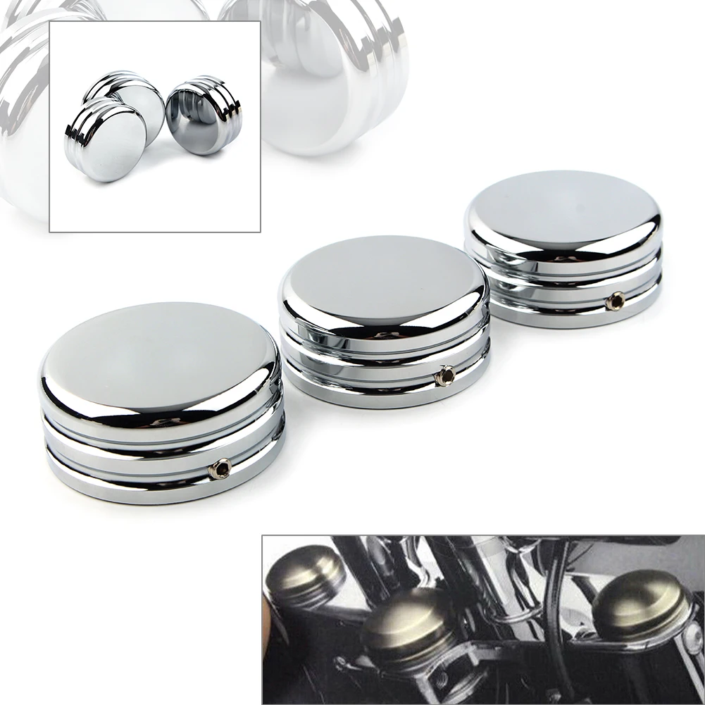 Cnc Motorcycle Upper Fork Stem Nut Covers For Harley Sportster 883 Iron