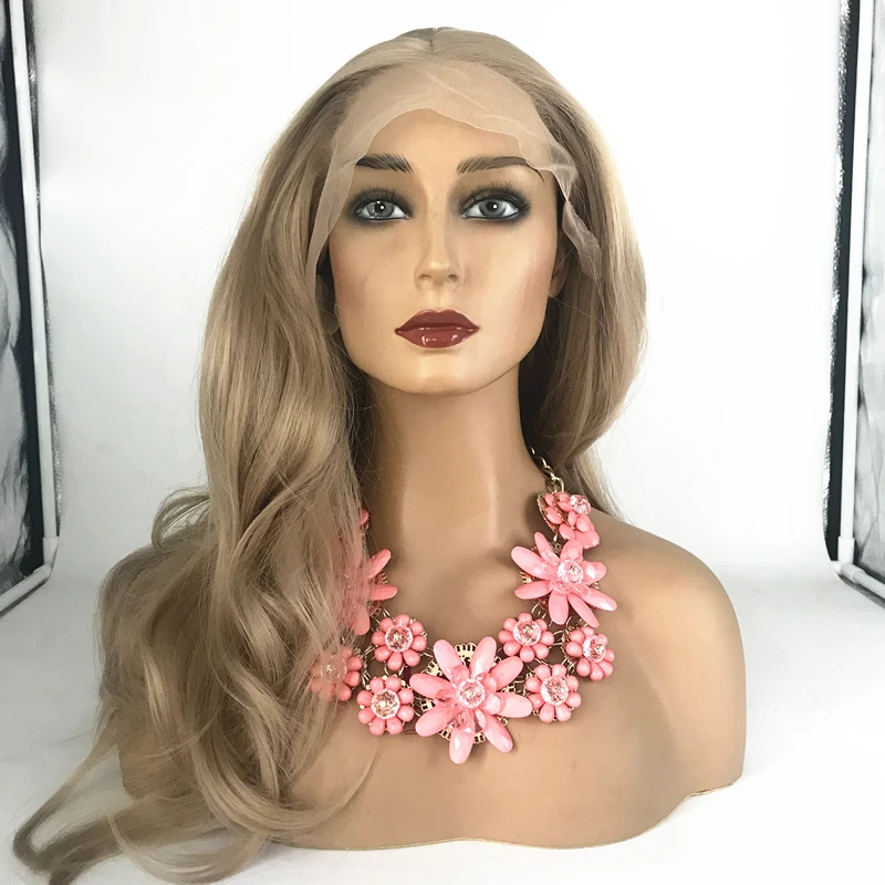 

Fashion Design Long Curly Synthetic Front Lace Hair Wigs For Women