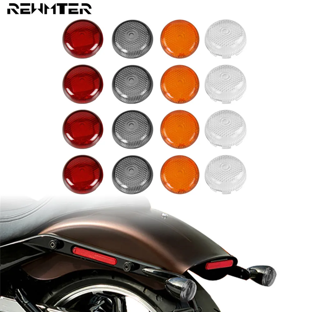 2 Pairs Clear Lens Turn Signal Lamp Cover For Harley Sportster 883 Dyna Softail 2 Pairs Clear Lens Turn Signal Lamp Cover For Harley Sportster 883 Dyna Softail