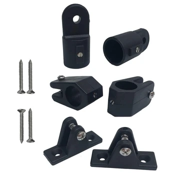 

6Pcs/Set Universal Nylon Marine Boat Canopy Cover Bimini Top Deck Hinge Jaw Slide Eye End Fitting Hardware DIY Tool