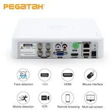 HD 5MP DVR 4 канала система видеонаблюдения аналоговая камера высокого разрешения цифровой видеорегистратор AHD-N гибридный видеорегистратор 1080P DVR 5in1 видео Регистраторы для AHD TVI CVI CVBS аналоговый Камера IP Камера
