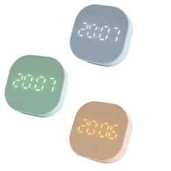 Réveil numérique à batterie LED, horloge de bureau, avec compte à rebours de température, pour chambre à coucher et cuisine 