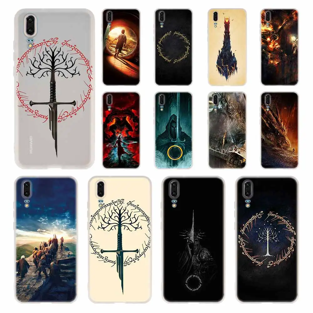 

Case Silicone Soft TPU Cover For Huawei P30 P20 Pro P10 P9 P8 Plus P Smart Lite 2019 Lord of The Rings the one ring Cases