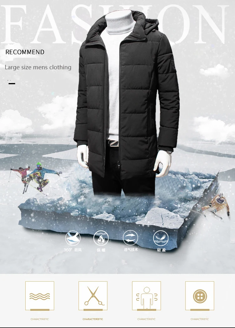 L-8XL, большой размер, новинка, модная мужская зимняя куртка, пальто, высокое качество, с капюшоном, теплое мужское зимнее пальто, повседневное, приталенное, мужское пальто, P135