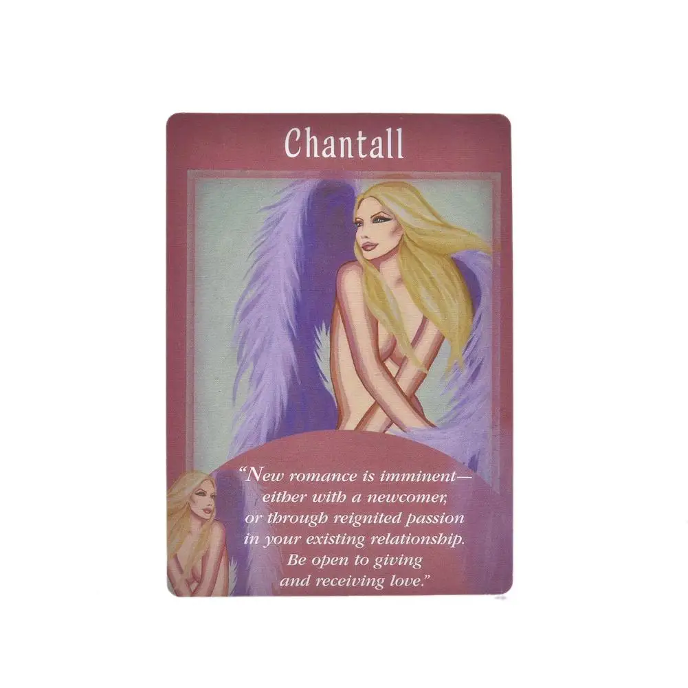 44PCS Tarot Card English Version Acient Messages From Your Angels Tarot Deck Board Game Cards Divination Game For Family Party