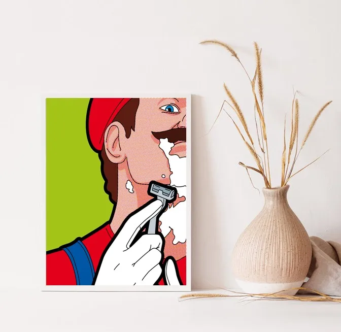 Ручная роспись поп-арт картина маслом на холсте секретная жизнь героев комната