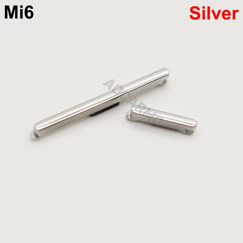 Aocarmo For XiaoMi 6 mi6 Power On/Off Volume Up/Down Button Flex Cable With Adhesive Replacement Parts