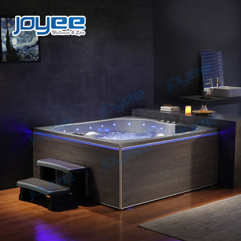 Free Standing Massage Bathtub with Hidden LED Jets - China Waterfall Massage  Bathtub, Massage Bathtub