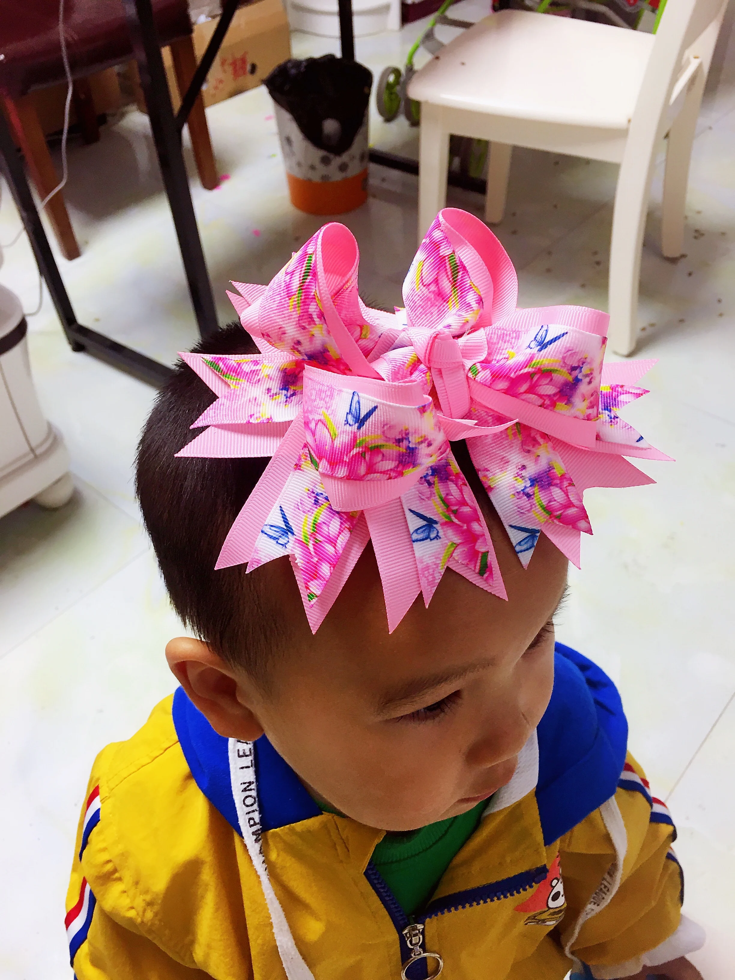 Бант для волос Zephyr с зажимами цветочный бант в японском и южнокорейском стиле