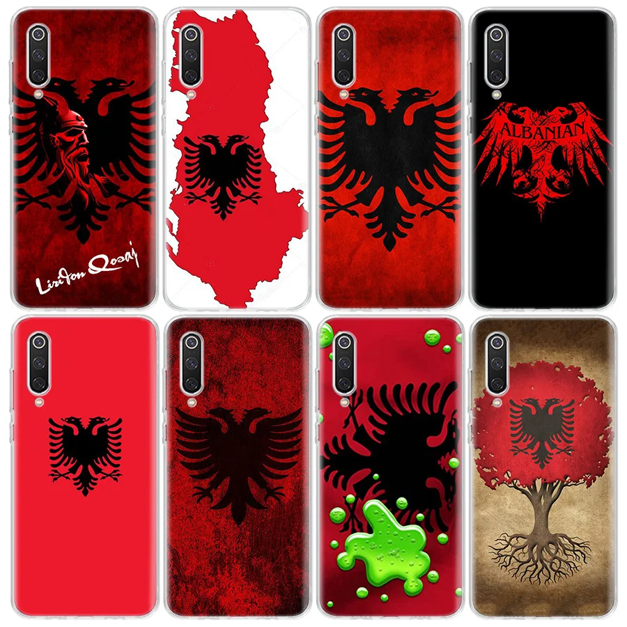 

Albania Flag Eagle Phone Case For Xiaomi Redmi Mi Note 8 8T 9 8 7 6 Pro 9 9S 7 6 5A 5 4X S2 K30 K20 8A 7A 6A Coque Cover