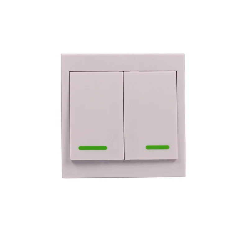 86 настенная панель RF беспроводной контроллер передатчика 1 2 3 кнопочная кнопка для домашнего зала гостиной спальни беспроводной модуль обучающего переключателя - Цвет: 2 Key 433MHz