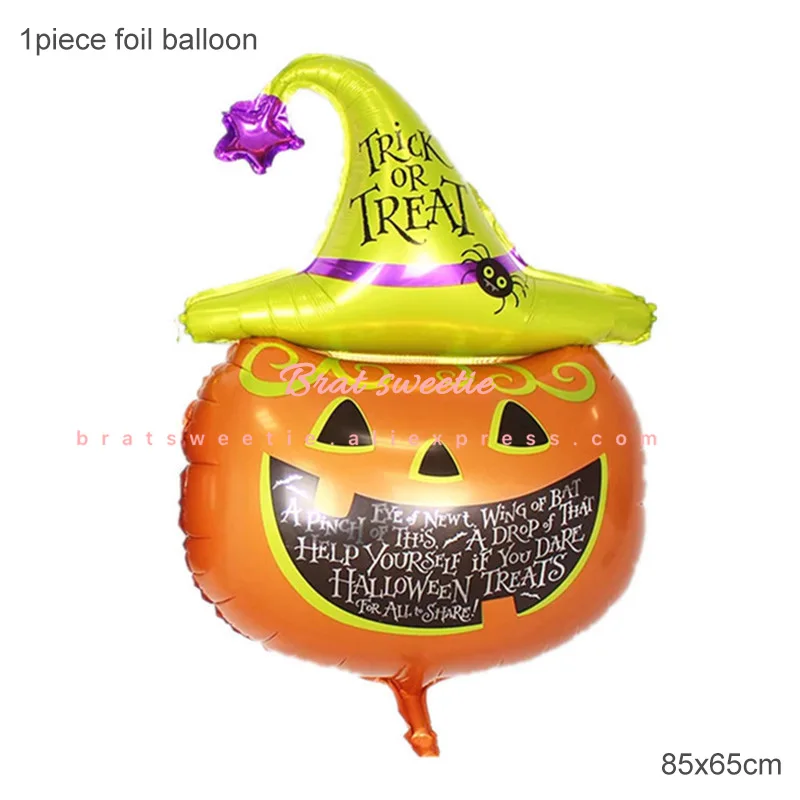pumpkin balloon Хэллоуин украшение ужасный страшный призрак шары легкая прозрачная ткань в паутинку бар Счастливый Хэллоуин сцена набор для вечеринки - Цвет: pumpkin balloon