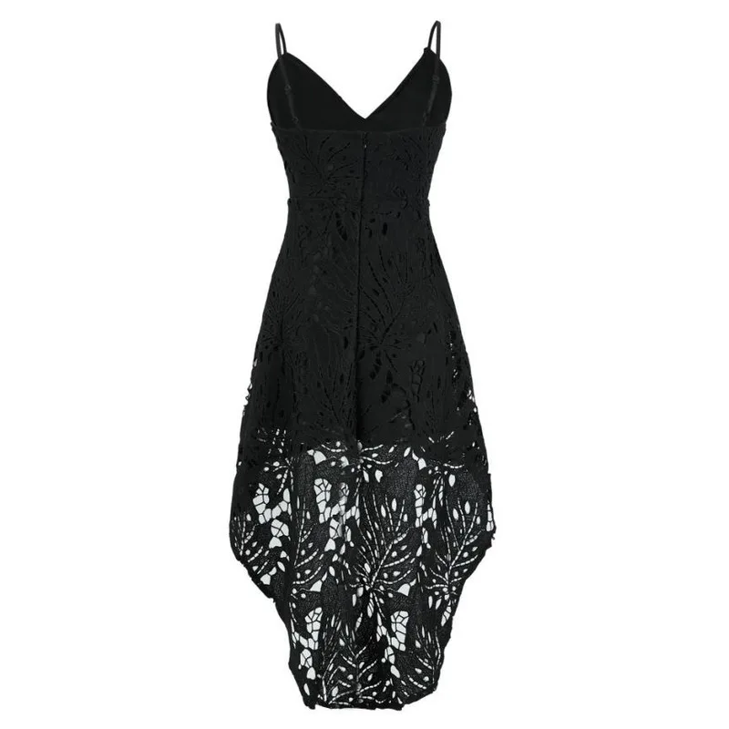 

2020 Popular European and American Casual Sexy Solid Color Lace Cutout Strap Strapless Bra Slim Dress Elegant Women's Skirt