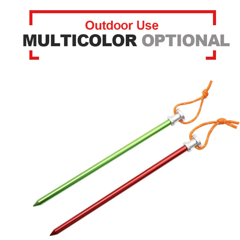 Lightweight Aluminum Alloy Tent Nails Accessories Portable Windproof