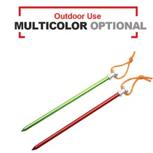 Lightweight Aluminum Alloy Tent Nails Accessories Portable Windproof Fixing Nail with Quick Hanging Hole Camping Accessories