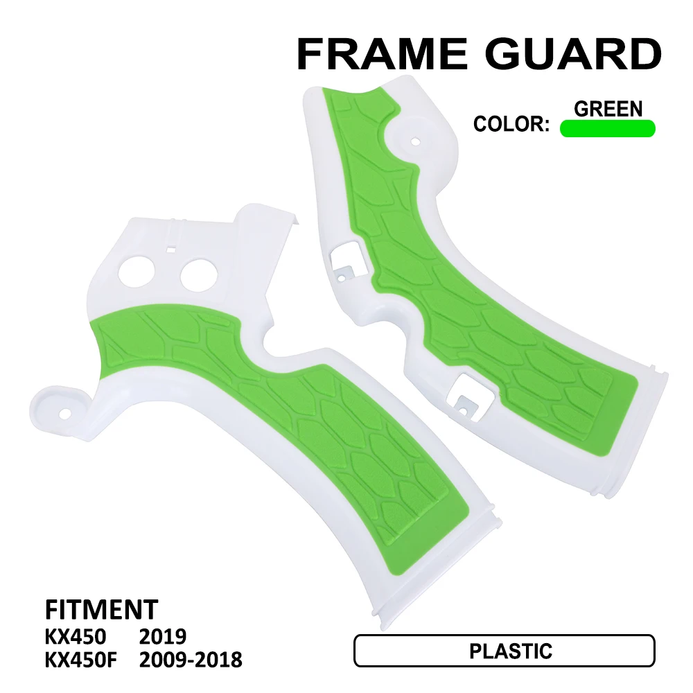 Frame Guard Пластик крышка Боковая Рама гвардии протектор для KX450F KX 450F KXF450 KX-F 450 2009 2010- KX450 KX 450 - Цвет: Frame Guard