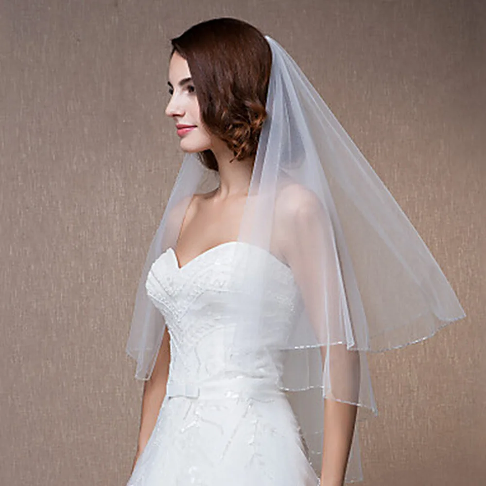 

Jiangsu Fast Delivery Export Europe And America Wedding Accessories 1.5X1.35 M Bride Veil