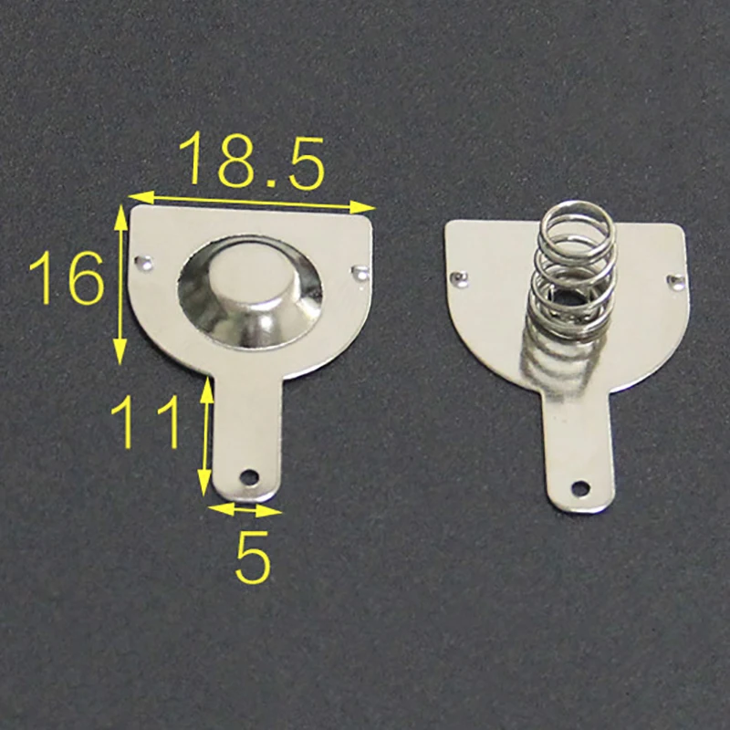 

50PCS 18650 Replacement Positive And Negative Single Battery Contact Spring Plate,16*18.5MM