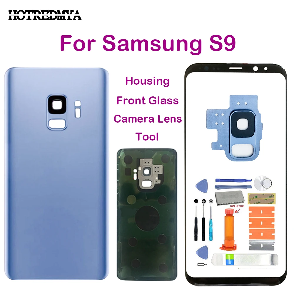Для Samsung Galaxy S9 G960 G960F SM-G960F G960FD внешний объектив камеры + Переднее Сенсорное стекло
