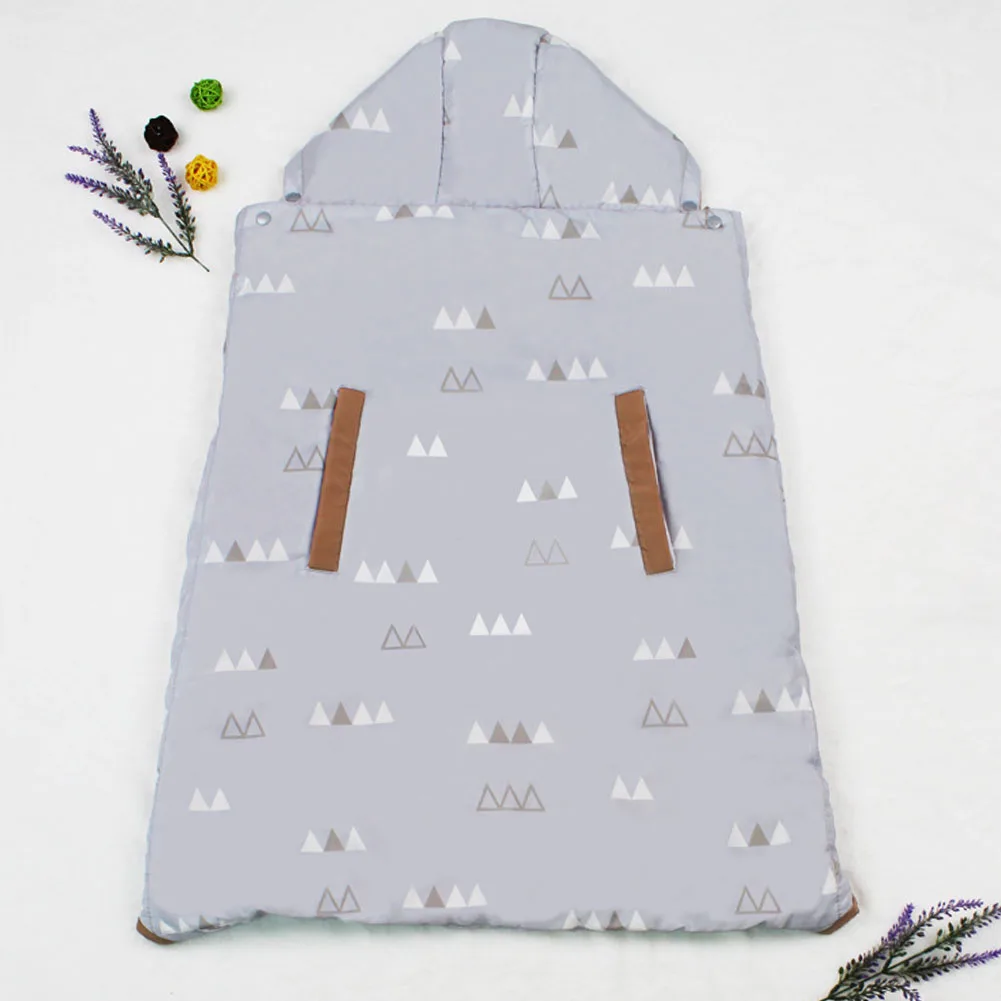 Регулируемый детский спальный мешок от 0 до 36 месяцев, пальто, утепленный чехол для коляски, теплая накидка, детский плащ с капюшоном