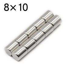 5/10/20/50/100 Pcs 8x10 Round NdFeB Neodymium Magnet N35 Super Powerful Small imanes Permanent Magnetic Disc