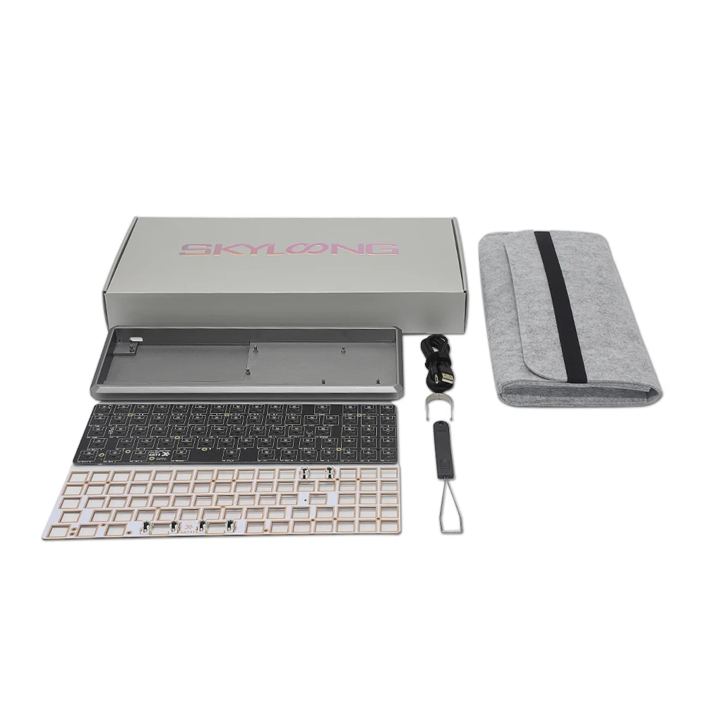 Keypro Gk73 механическая клавиатура rgb переключатель led Горячая замена разъем pcb чехол