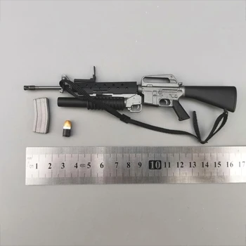 

1/6 scale soldier model accessories M16A1+M203 assault rifle can not be fired toy gun