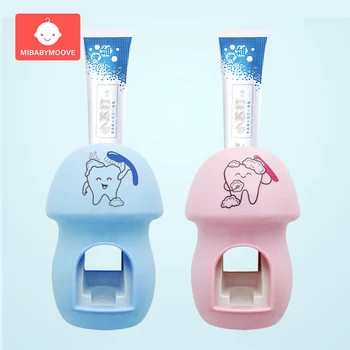 

Automatic Toothpaste Dispenser Dust-proof Toothbrush Holder Wall Mount Stand Bathroom Accessories Set Toothpaste Squeezers Tooth