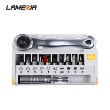 

LAMEZIA Multifunctional Mini Ratchet Screwdriver Set Household Multi-specification Screw Driver Suit Portable Maintenance Tool